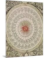 Astrological Table of the Sun, from the "Book of Good and Bad Fortune"-null-Mounted Giclee Print