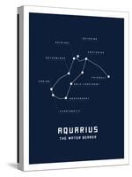 Astrology Chart Aquarius-null-Stretched Canvas