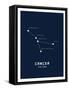 Astrology Chart Cancer-null-Framed Stretched Canvas