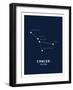 Astrology Chart Cancer-null-Framed Art Print