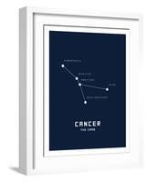 Astrology Chart Cancer-null-Framed Art Print