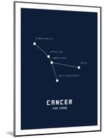 Astrology Chart Cancer-null-Mounted Art Print