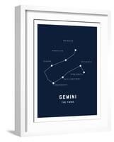 Astrology Chart Gemini-null-Framed Art Print