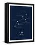 Astrology Chart Leo-null-Framed Stretched Canvas