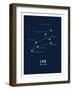 Astrology Chart Leo-null-Framed Art Print