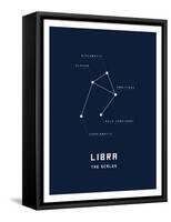 Astrology Chart Libra-null-Framed Stretched Canvas
