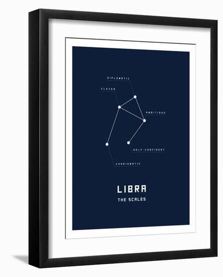 Astrology Chart Libra-null-Framed Art Print