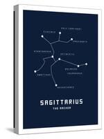 Astrology Chart Sagittarius-null-Stretched Canvas