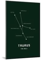 Astrology Chart Taurus-null-Mounted Poster