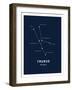 Astrology Chart Taurus-null-Framed Art Print