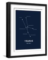 Astrology Chart Taurus-null-Framed Art Print