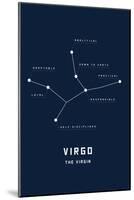 Astrology Chart Virgo-null-Mounted Poster