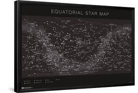 Astrology - Equatorial Star Map-Trends International-Framed Poster