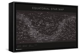 Astrology - Equatorial Star Map-Trends International-Framed Stretched Canvas