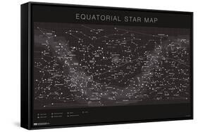 Astrology - Equatorial Star Map-Trends International-Framed Stretched Canvas