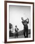 Astronaut Alan B. Shepard and His Wife Playing Golf-Ralph Morse-Framed Premium Photographic Print