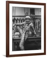 Astronaut Alan B. Shepard in Space Clothing-Ralph Morse-Framed Premium Photographic Print