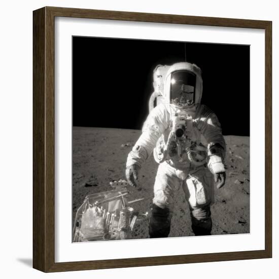 Astronaut Alan Bean on the Moon-null-Framed Photographic Print