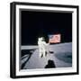 Astronaut Alan Shepard Planting American Flag on the Moon's Surface During Apollo 14 Mission-null-Framed Photographic Print