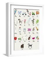 Astronaut Alphabet-Lisa Stickley-Framed Giclee Print