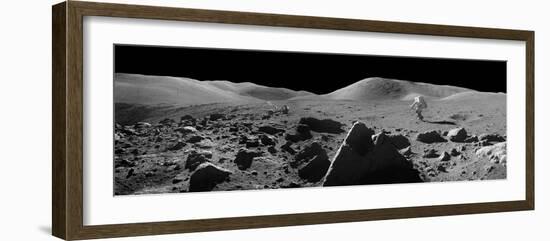 Astronaut And Lunar Rover, Apollo 17-null-Framed Photographic Print