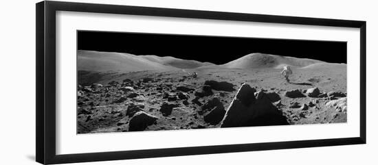 Astronaut And Lunar Rover, Apollo 17-null-Framed Photographic Print