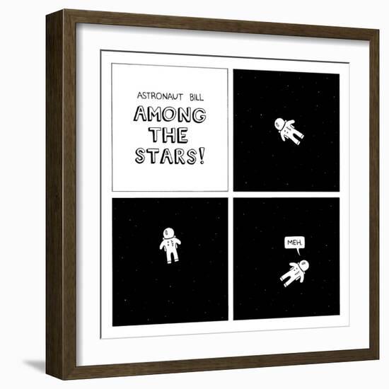 Astronaut Bill II-Reza Farazmand-Framed Art Print