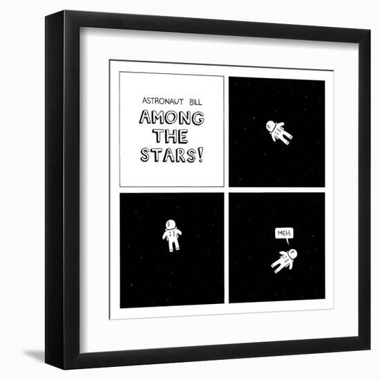 Astronaut Bill II-Reza Farazmand-Framed Art Print