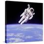 Astronaut Bruce Mccandless in Floating Weightless 320 Feet from the Space Shuttle Challenger-null-Stretched Canvas