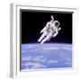 Astronaut Bruce Mccandless in Floating Weightless 320 Feet from the Space Shuttle Challenger-null-Framed Photo