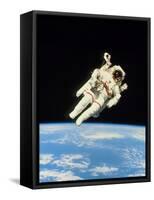 Astronaut Bruce McCandless Walking In Space-null-Framed Stretched Canvas