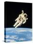 Astronaut Bruce McCandless Walking In Space-null-Stretched Canvas