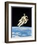 Astronaut Bruce McCandless Walking In Space-null-Framed Premium Photographic Print