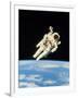 Astronaut Bruce McCandless Walking In Space-null-Framed Photographic Print