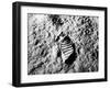 Astronaut Buzz Aldrin's Footprint in Lunar Soil During Apollo 11 Lunar Mission-null-Framed Photographic Print