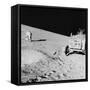 Astronaut David Scott (B193) on the Slope of Hadley Delta During Apollo 15, 1971-null-Framed Stretched Canvas