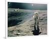 Astronaut Duke Next To Plum Crater, Apollo 16-null-Framed Photographic Print