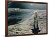 Astronaut Duke Next To Plum Crater, Apollo 16-null-Framed Photographic Print