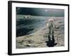 Astronaut Duke Next To Plum Crater, Apollo 16-null-Framed Photographic Print