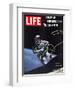 Astronaut Ed White in Space, Tethered to Gemini 4 Spaceship, The Space Walk, June 18, 1965-James A. Mcdivitt-Framed Photographic Print