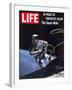 Astronaut Ed White in Space, Tethered to Gemini 4 Spaceship, The Space Walk, June 18, 1965-James A. Mcdivitt-Framed Photographic Print