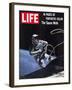 Astronaut Ed White in Space, Tethered to Gemini 4 Spaceship, The Space Walk, June 18, 1965-James A. Mcdivitt-Framed Photographic Print