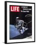 Astronaut Ed White in Space, Tethered to Gemini 4 Spaceship, The Space Walk, June 18, 1965-James A. Mcdivitt-Framed Photographic Print