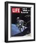 Astronaut Ed White in Space, Tethered to Gemini 4 Spaceship, The Space Walk, June 18, 1965-James A. Mcdivitt-Framed Photographic Print