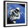 Astronaut Ed White Making First American Space Walk, 120 Miles Above the Pacific Ocean-null-Framed Photographic Print