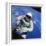 Astronaut Ed White Making First American Space Walk, 120 Miles Above the Pacific Ocean-null-Framed Photographic Print