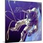 Astronaut Edward White During His 23 Minute Space Walk-null-Mounted Photo