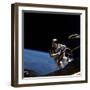 Astronaut Edward White Floating Weightless During the First US Spacewalk, June 3, 1965-null-Framed Photo