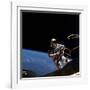 Astronaut Edward White Floating Weightless During the First US Spacewalk, June 3, 1965-null-Framed Photo