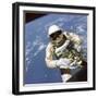 Astronaut Edward White Floats in Space-null-Framed Photo